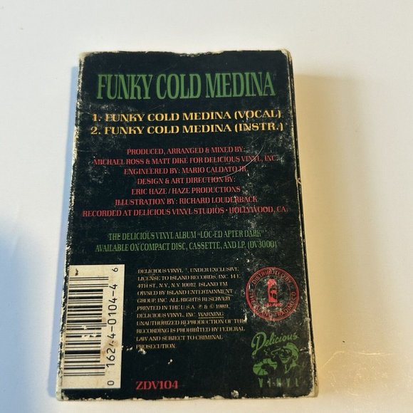 Tone-Loc  - “Funky Cold Medina” Cassette Single - Picture 2 of 3